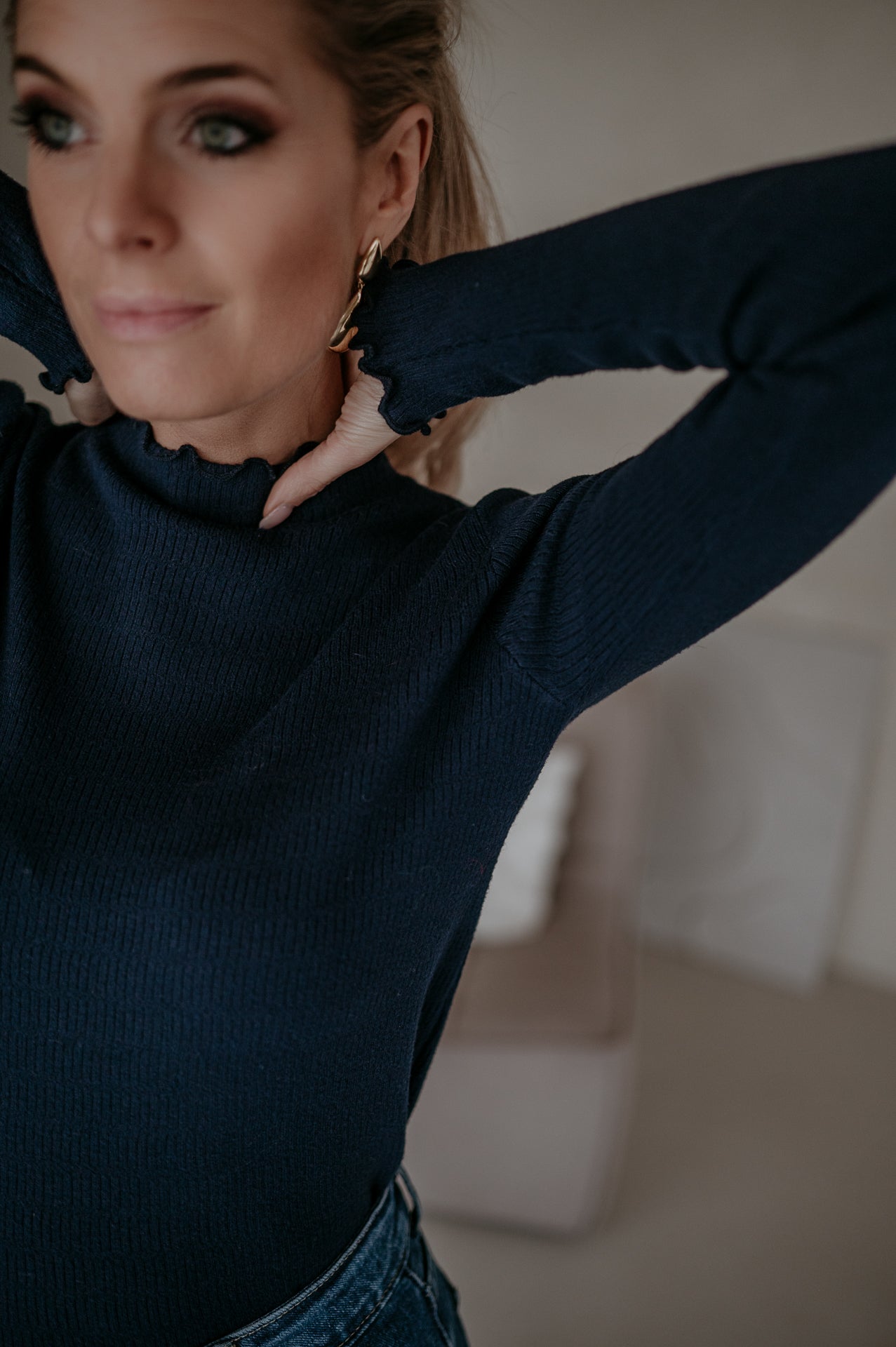 Stretto longsleeve I Navy Blue