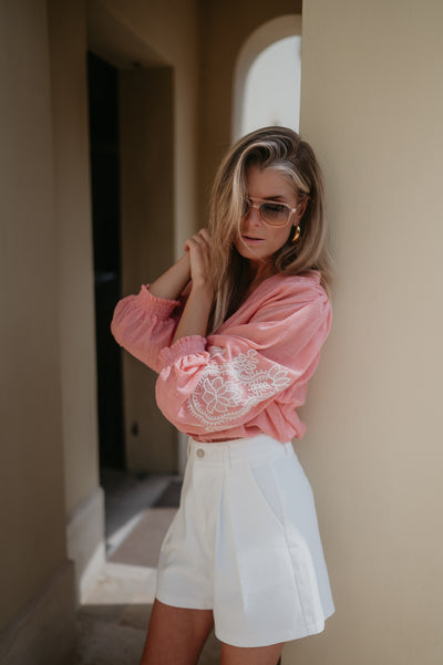 Tiranno blouse I Salmon Rose