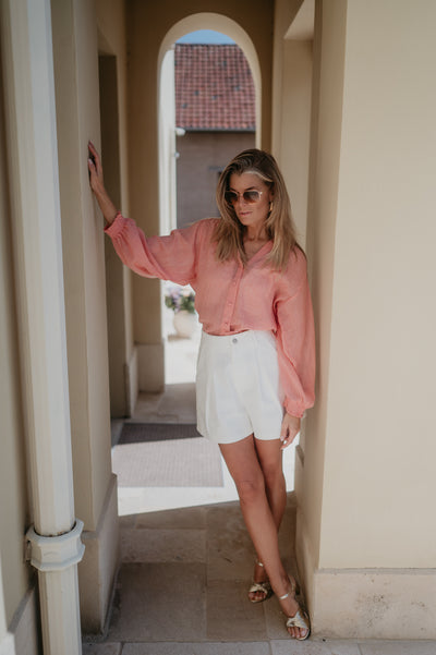 Tiranno blouse I Salmon Rose
