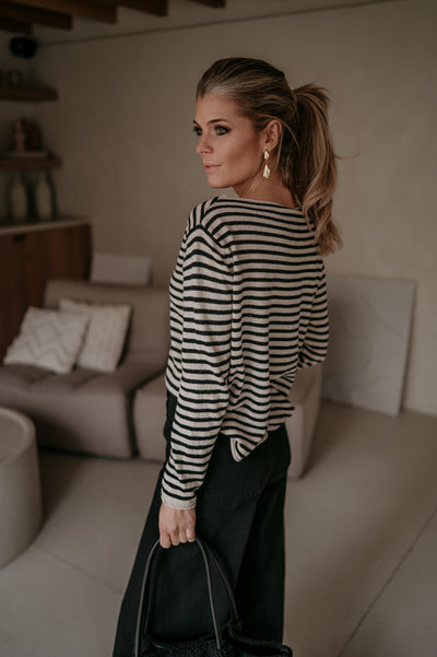 Tigre top I Black & Beige