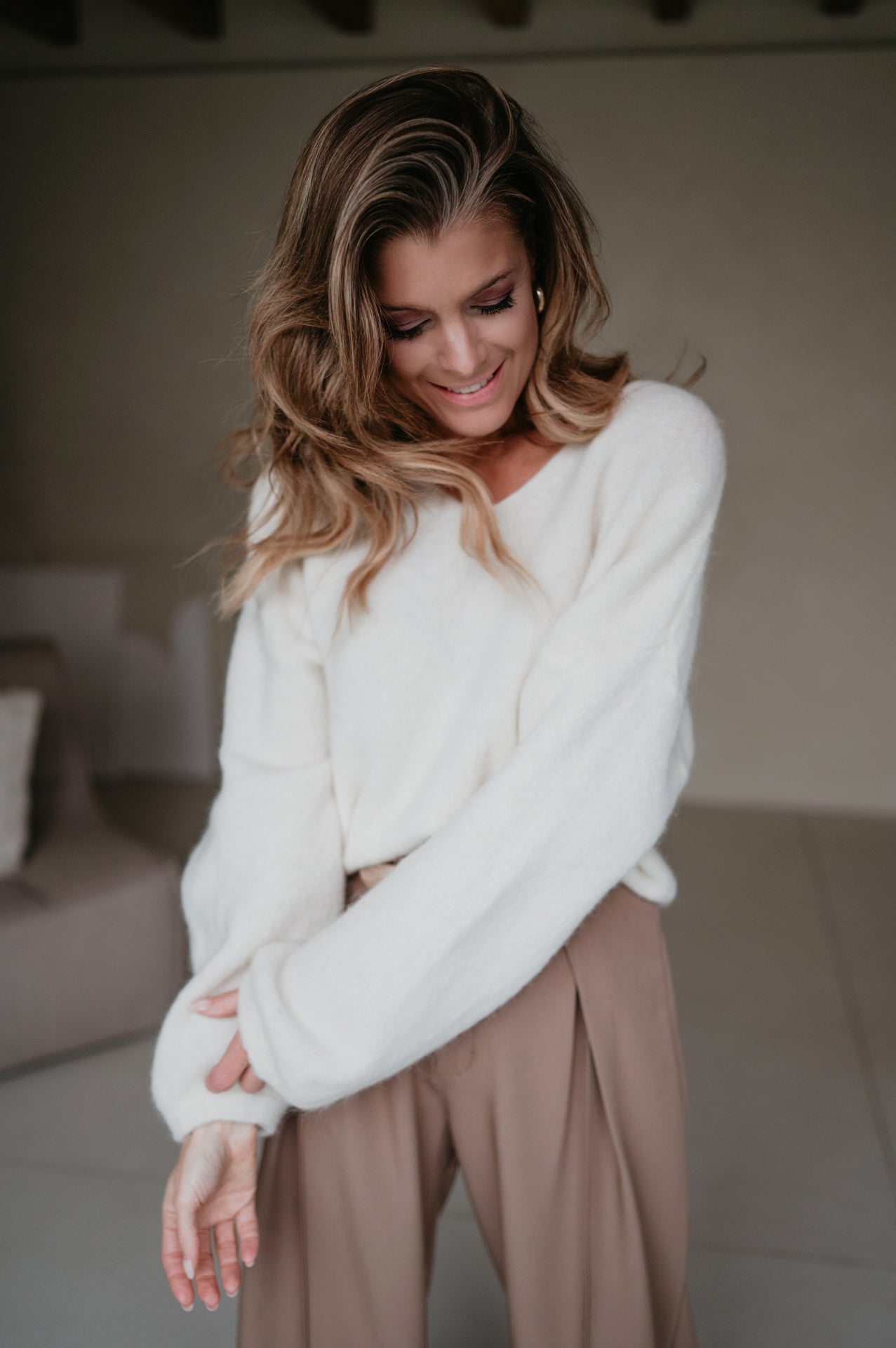 Chiari knit I Ecru