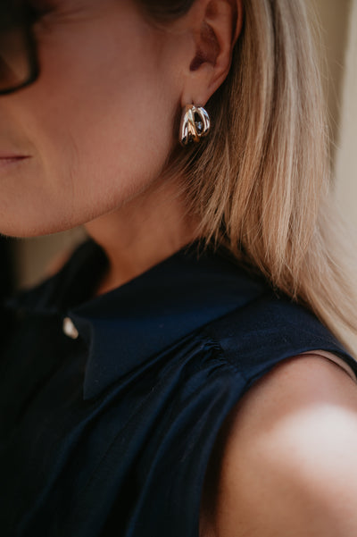 Creanza earrings I Gold & Silver