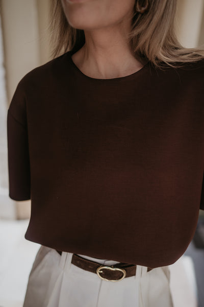 Addome t-shirt I Chocolate Brown