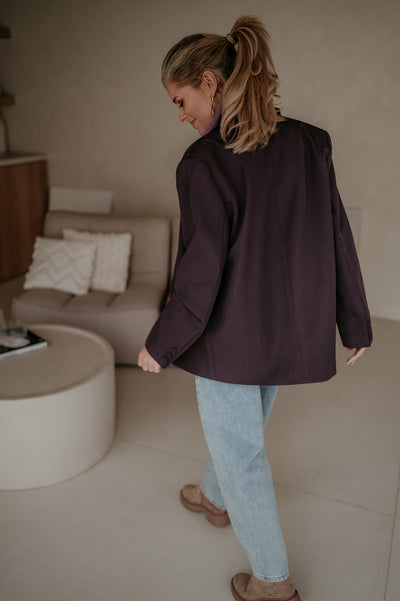 Torpore blazer I Aubergine