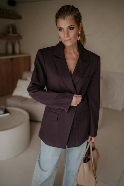 Torpore blazer I Aubergine