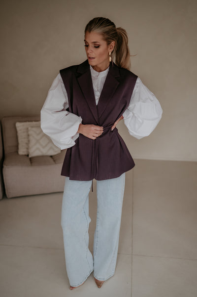 Trode blazer I Aubergine