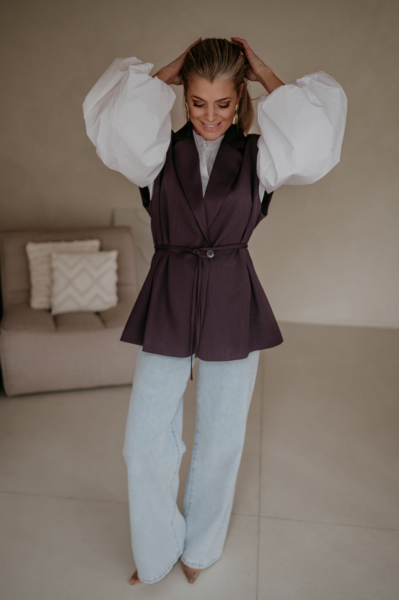 Trode blazer I Aubergine