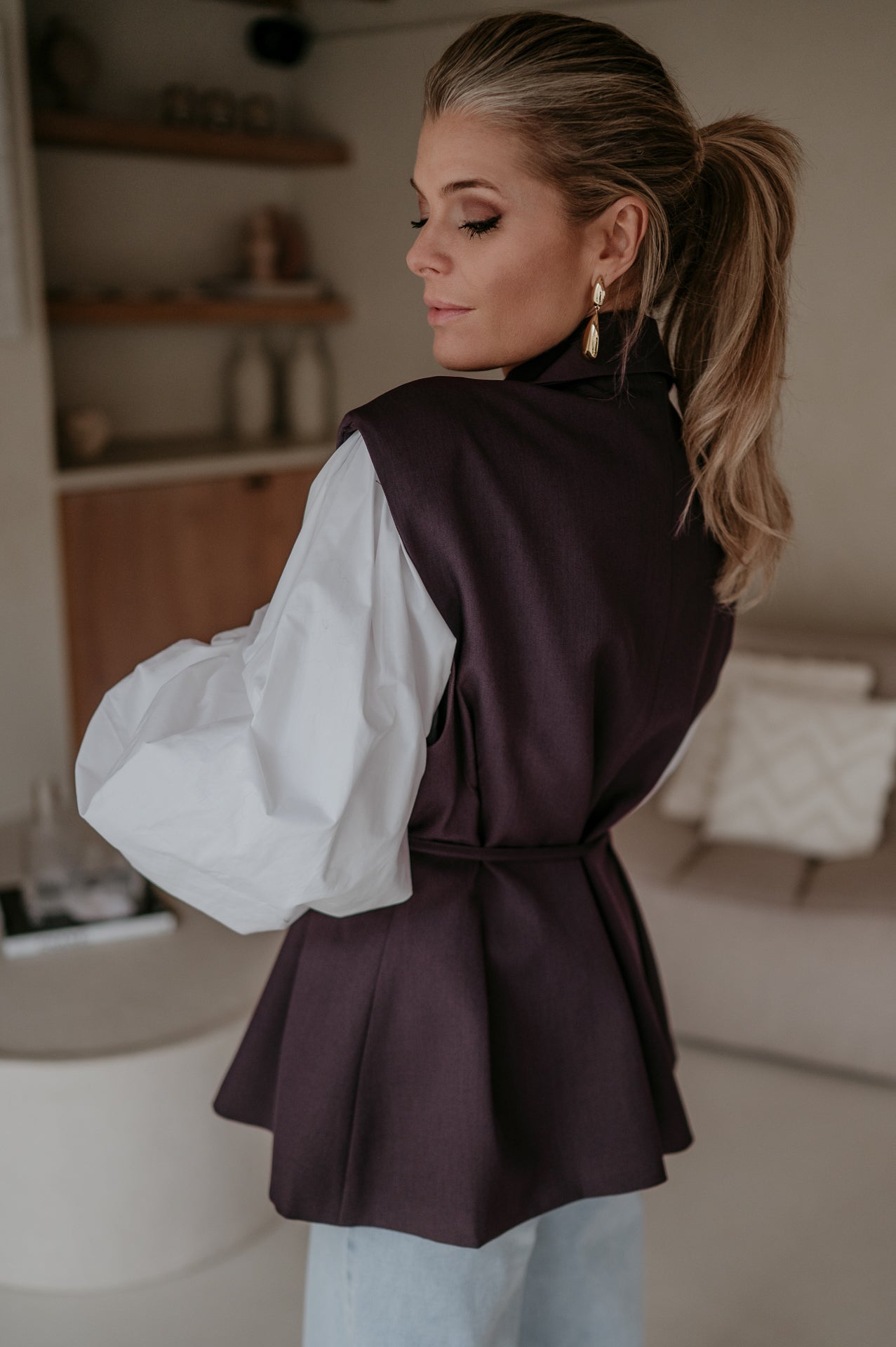 Trode blazer I Aubergine