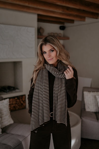 Nedio scarf I Brown & Beige