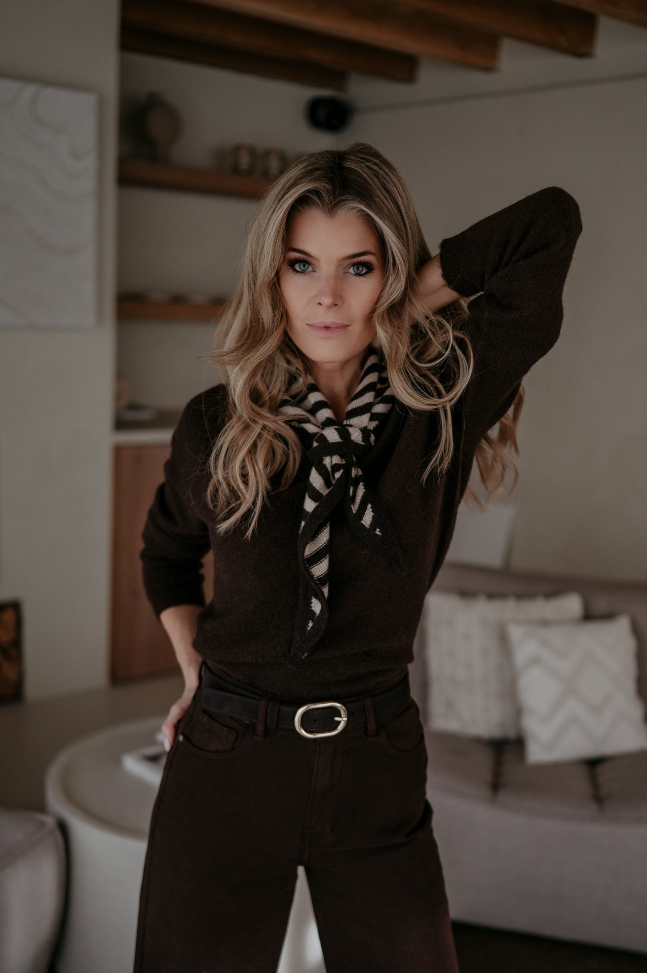 Atture scarf I Brown & Beige