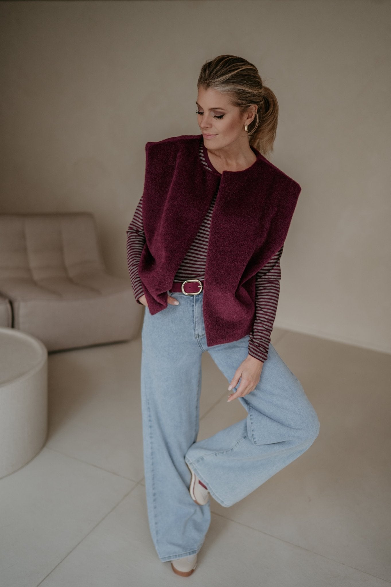 Abbozzo gilet I Burgundy - Wild Souls by JV® - Gilets