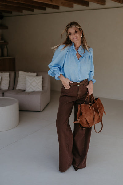 Adatti blouse I Blue - Wild Souls by JV® - Blouses