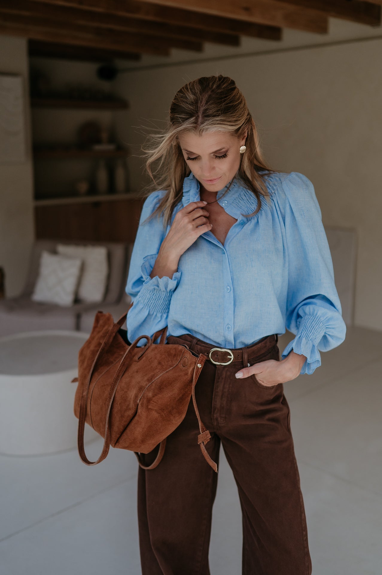 Adatti blouse I Blue - Wild Souls by JV® - Blouses