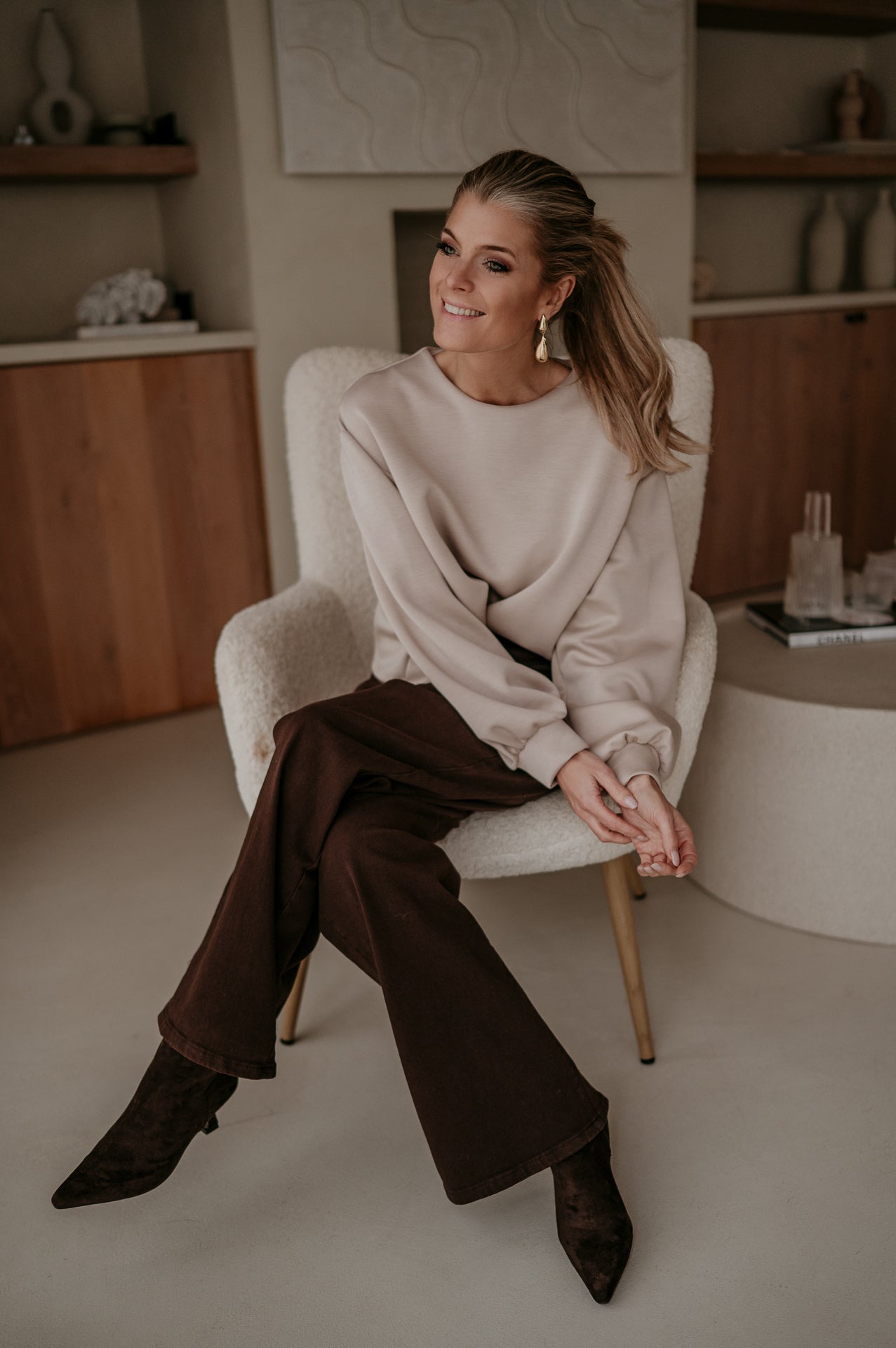 Ademaro LongsIeeve I Beige - Wild Souls by JV® - Longsleeves