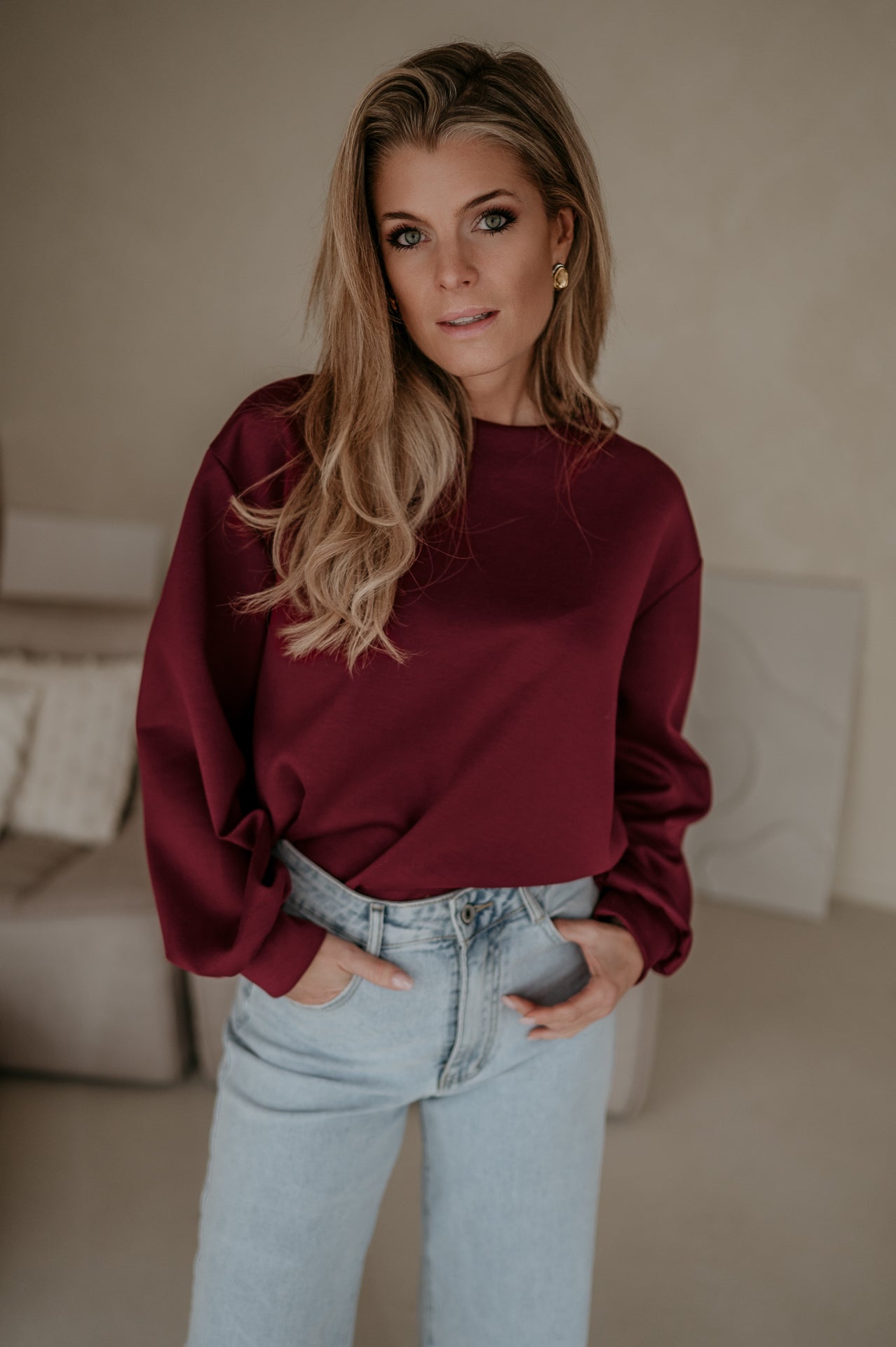 Ademaro LongsIeeve I Bordeaux - Wild Souls by JV® - T-shirts