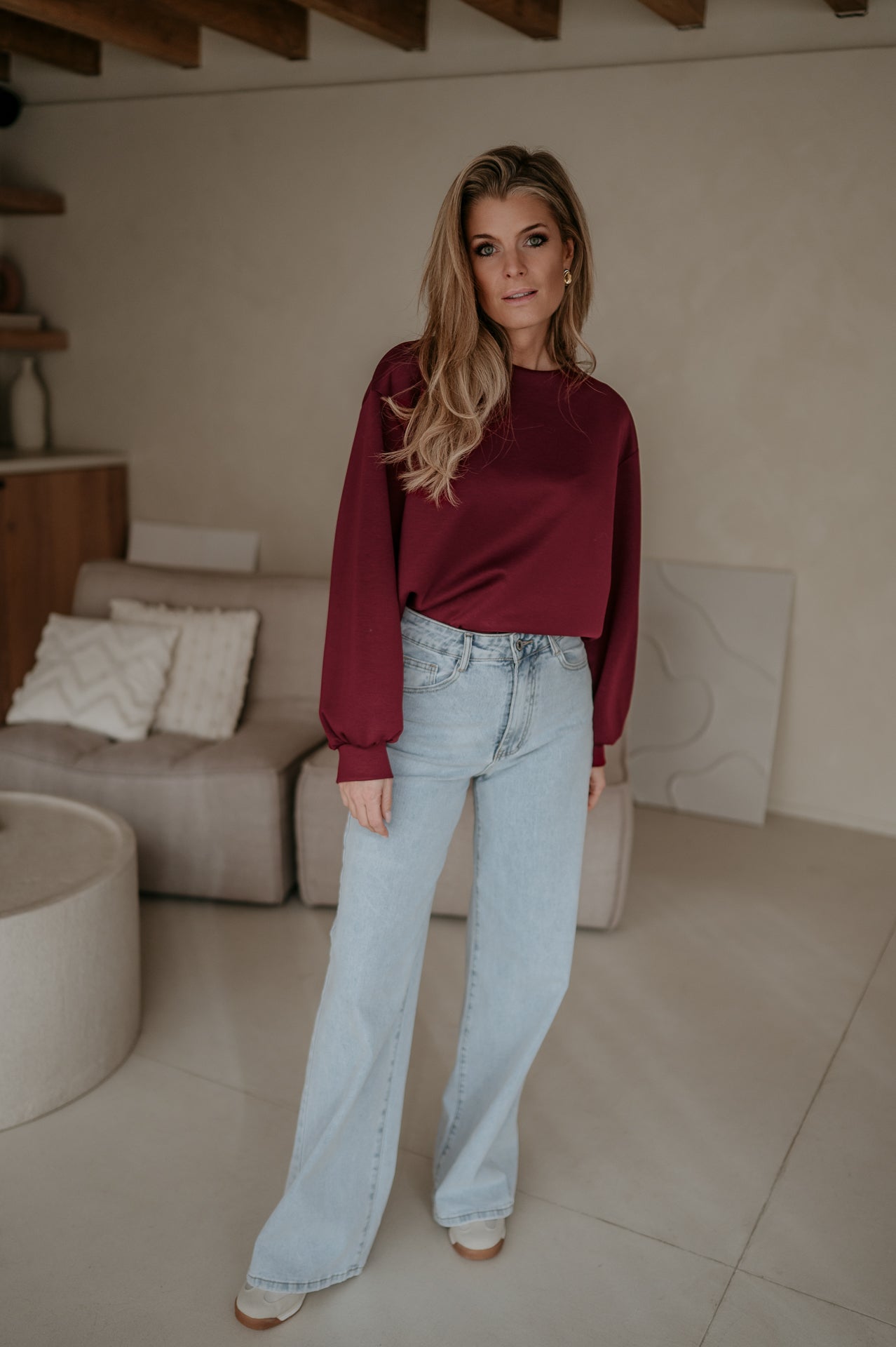 Ademaro LongsIeeve I Bordeaux - Wild Souls by JV® - T-shirts