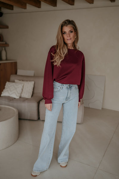 Ademaro LongsIeeve I Bordeaux - Wild Souls by JV® - T-shirts