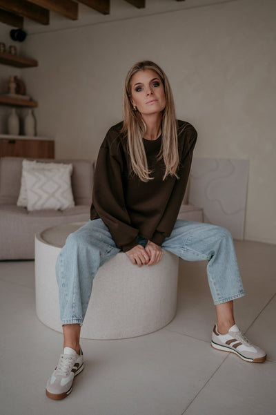 Ademaro longsIeeve I Chocolat Brown - Wild Souls by JV® - Longsleeves