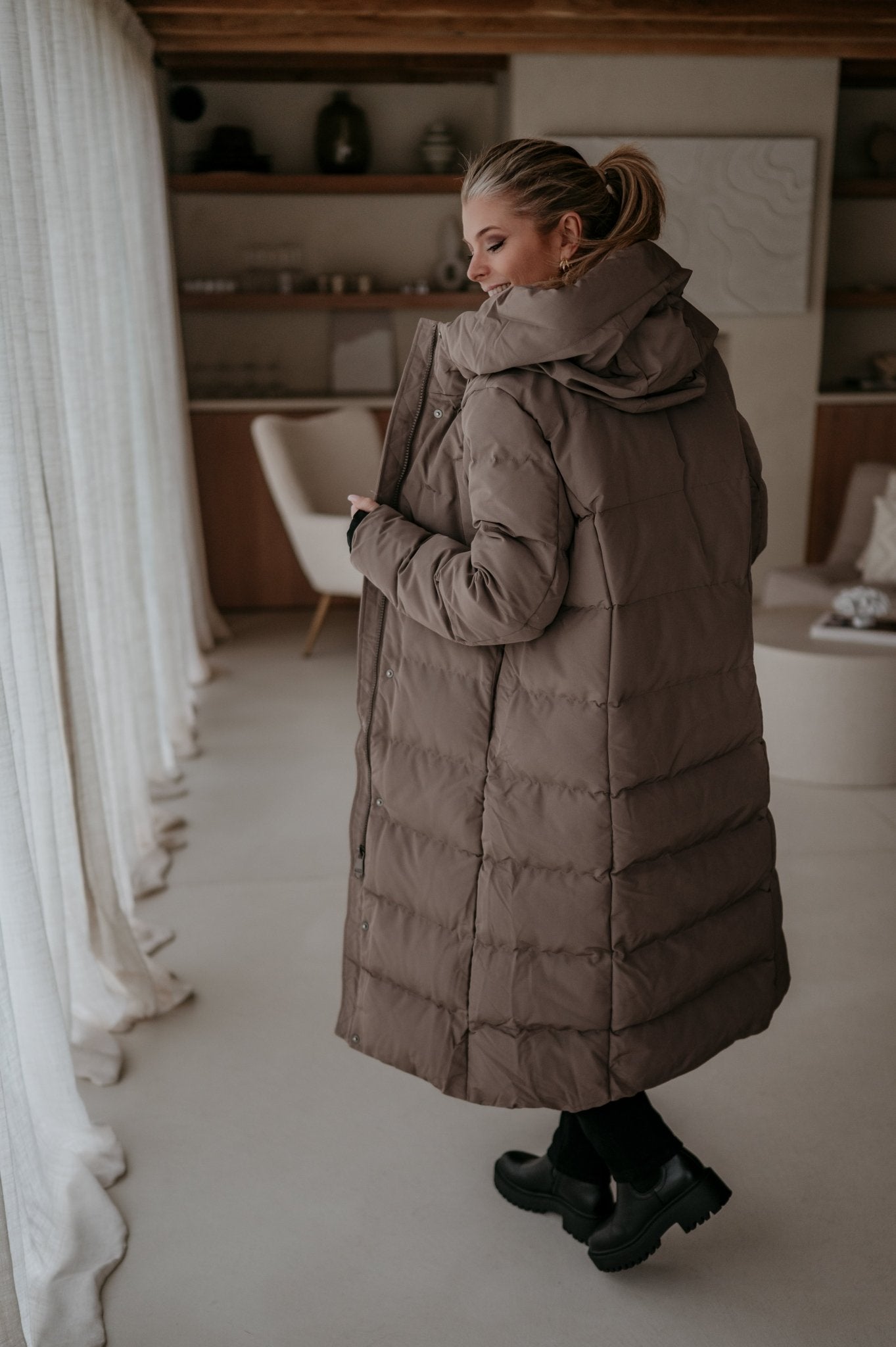 Affabile coat I Taupe - Wild Souls by JV® - Coats