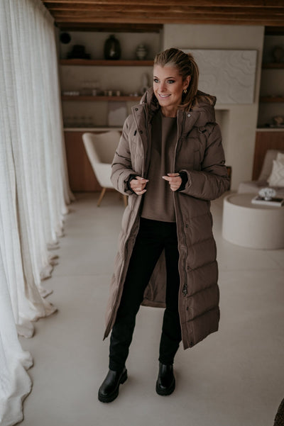 Affabile coat I Taupe - Wild Souls by JV® - Coats