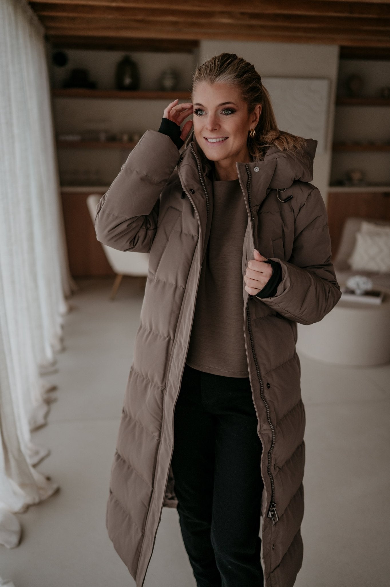 Affabile coat I Taupe - Wild Souls by JV® - Coats