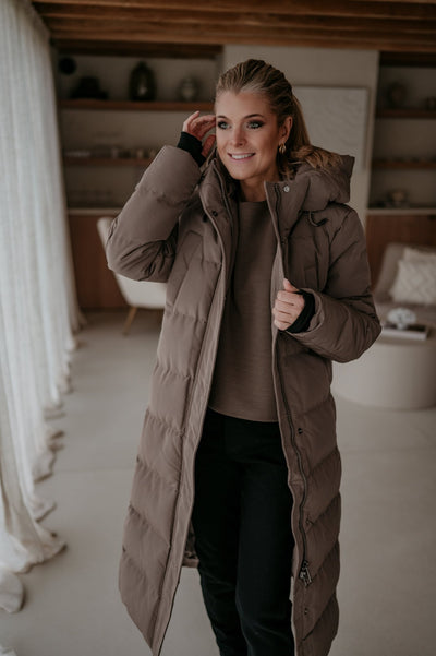 Affabile coat I Taupe - Wild Souls by JV® - Coats