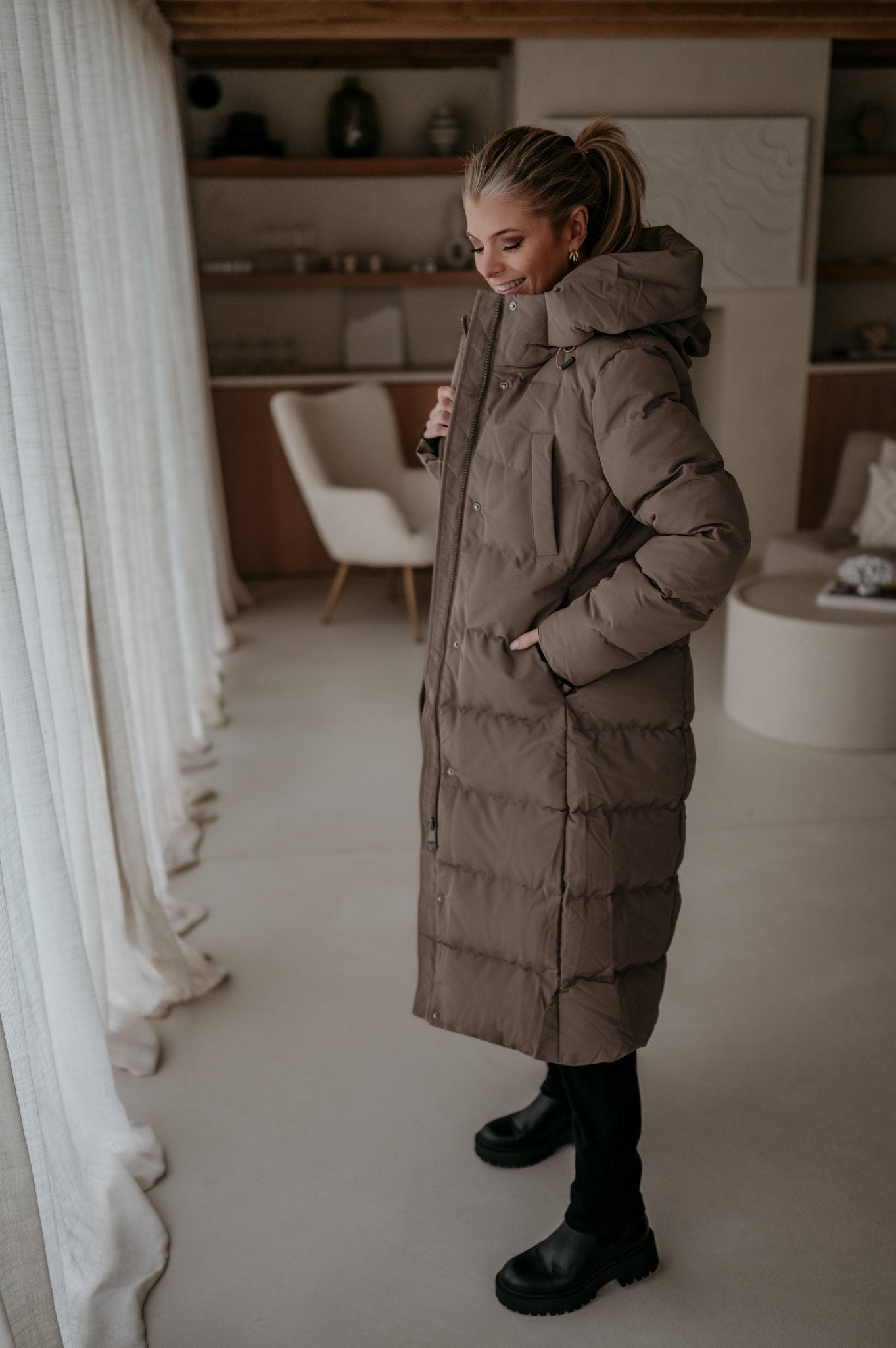 Affabile coat I Taupe - Wild Souls by JV® - Coats