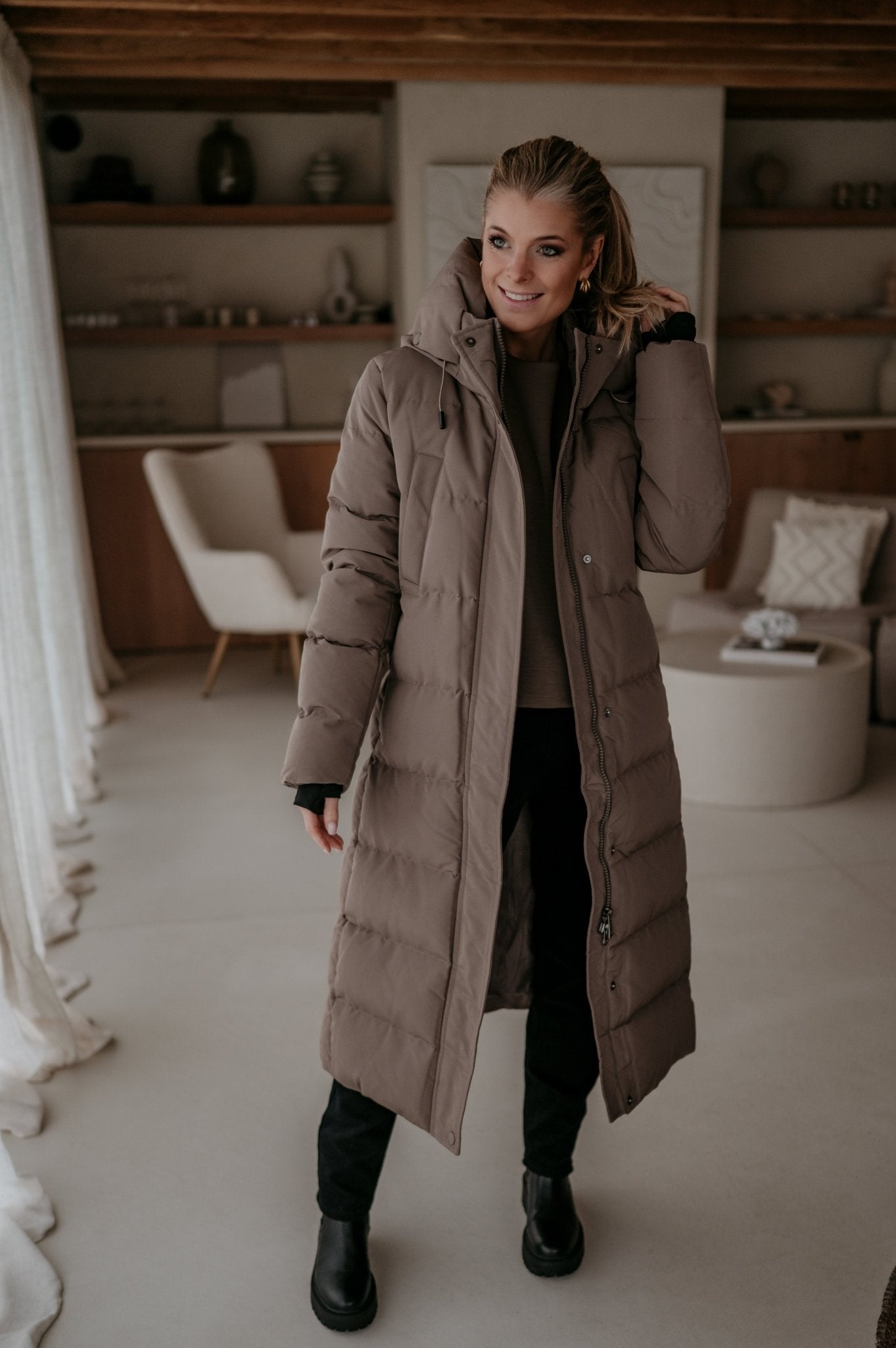 Affabile coat I Taupe - Wild Souls by JV® - Coats