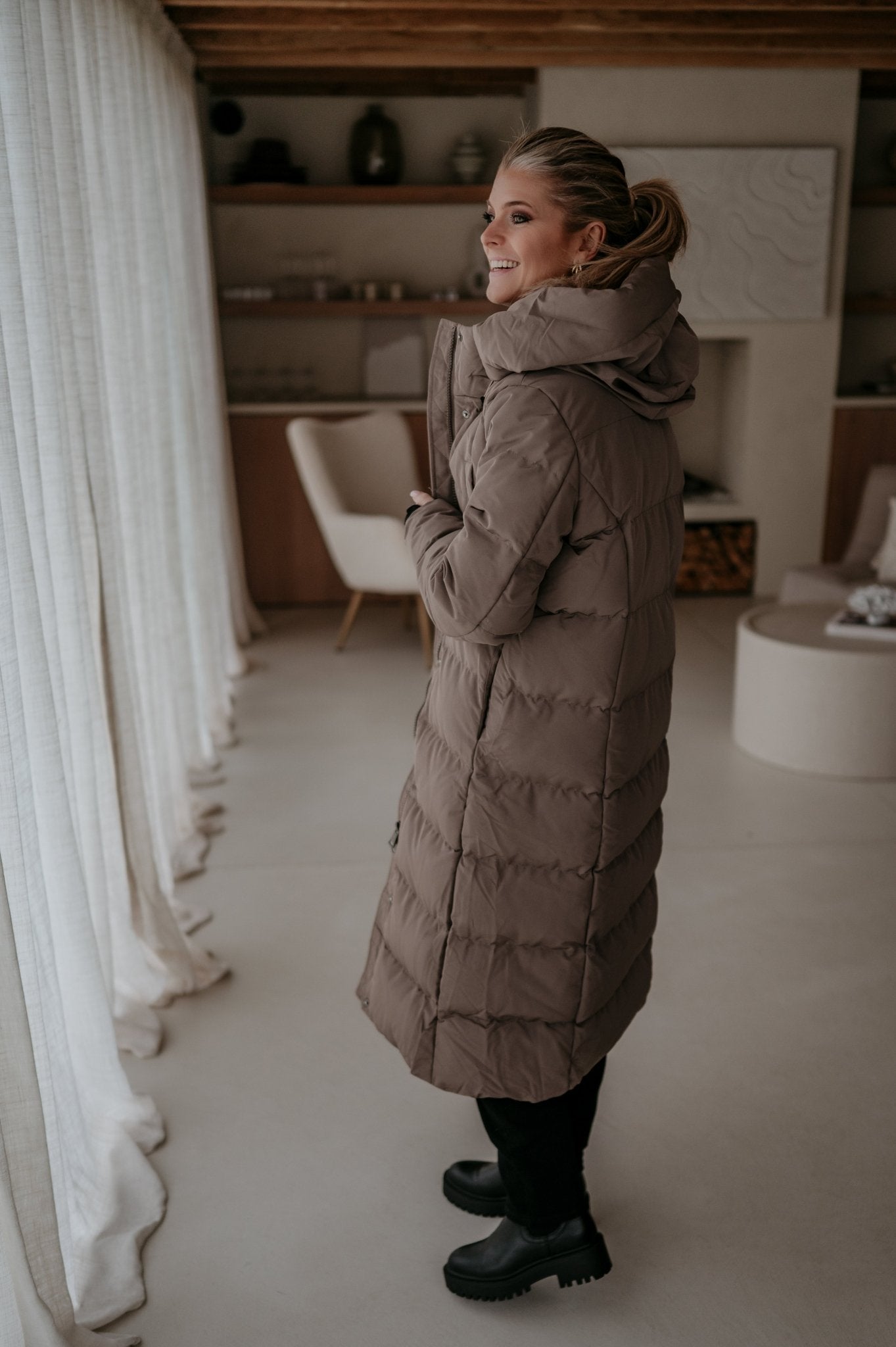 Affabile coat I Taupe - Wild Souls by JV® - Coats