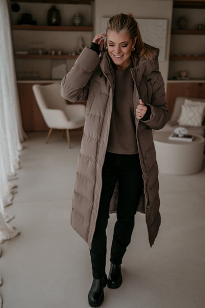 Affabile coat I Taupe - Wild Souls by JV® - Coats