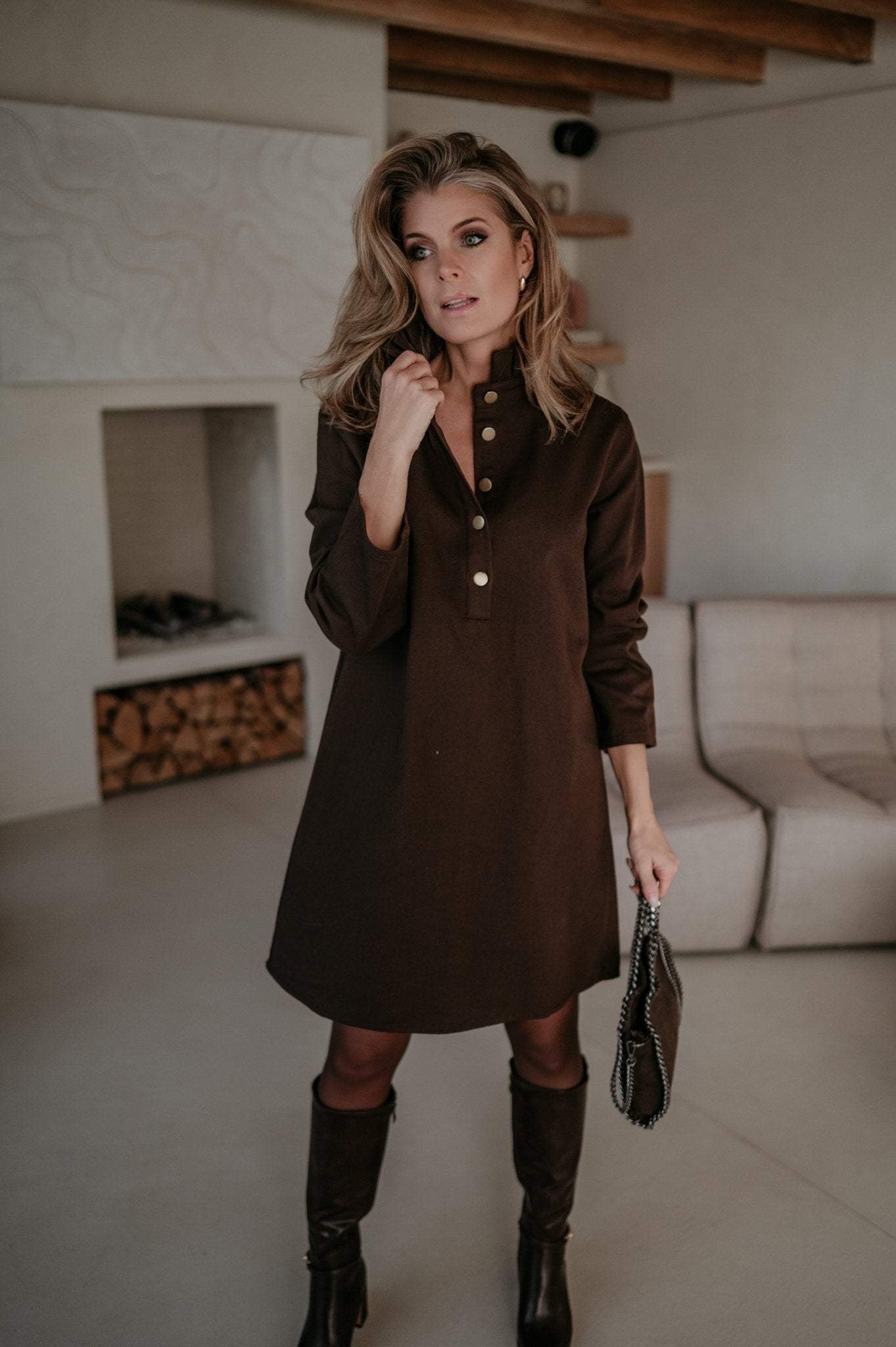 Aflizione dress I Brown - Wild Souls by JV® - Dresses