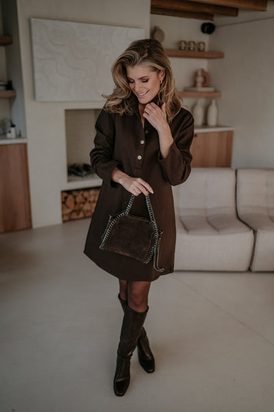 Aflizione dress I Brown - Wild Souls by JV® - Dresses