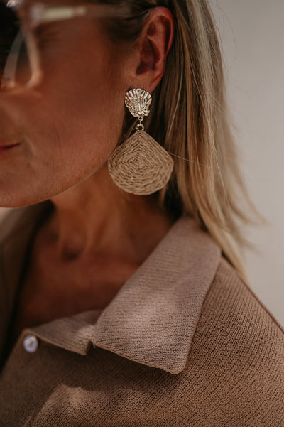 Alone earrings I Beige - Wild Souls by JV® - Earrings