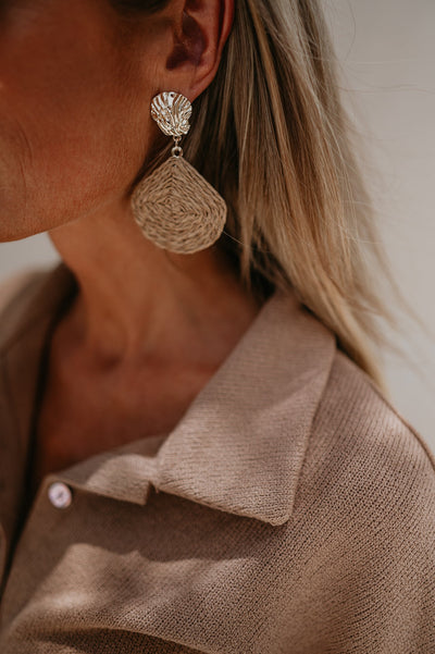 Alone earrings I Beige - Wild Souls by JV® - Earrings