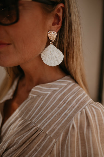 Alone earrings I Ecru - Wild Souls by JV® - Earrings