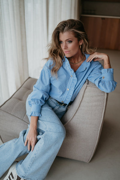 Antico blouse I Blue - Wild Souls by JV® - Blouses