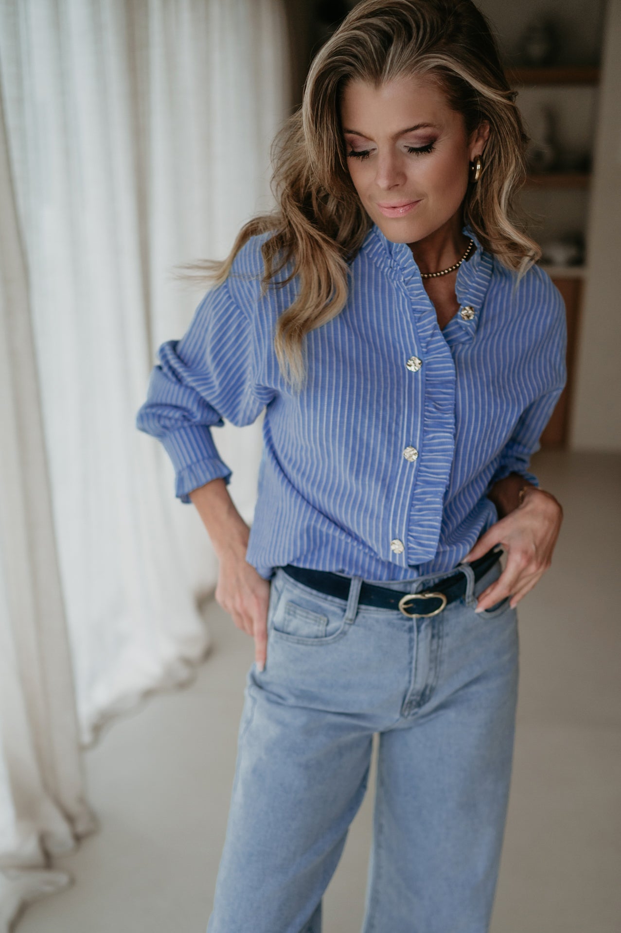 Antico blouse I Dark Blue - Wild Souls by JV® - Blouses