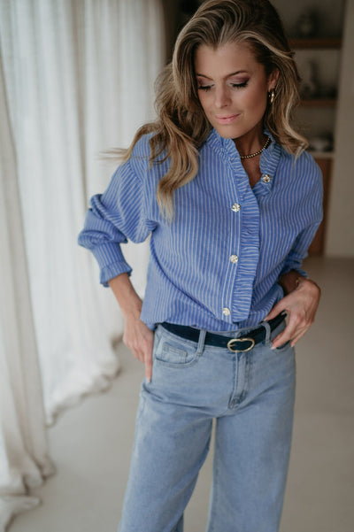 Antico blouse I Dark Blue - Wild Souls by JV® - Blouses