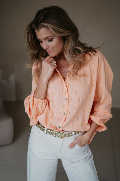 Applauso blouse I Salmon - Wild Souls by JV® - Blouses
