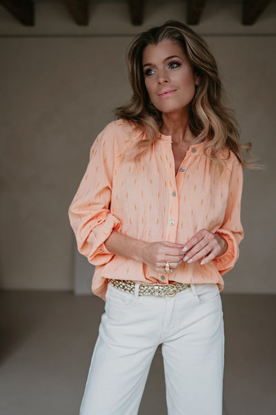 Applauso blouse I Salmon - Wild Souls by JV® - Blouses