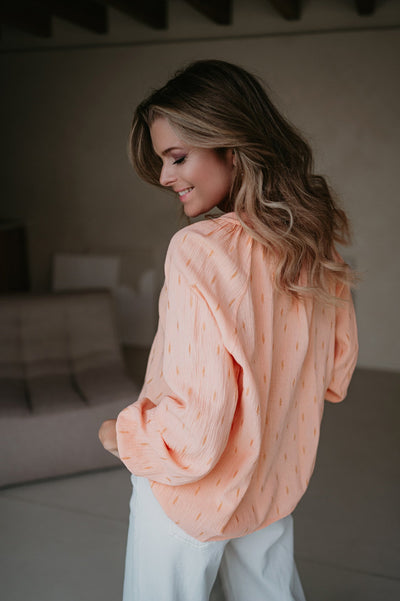 Applauso blouse I Salmon - Wild Souls by JV® - Blouses