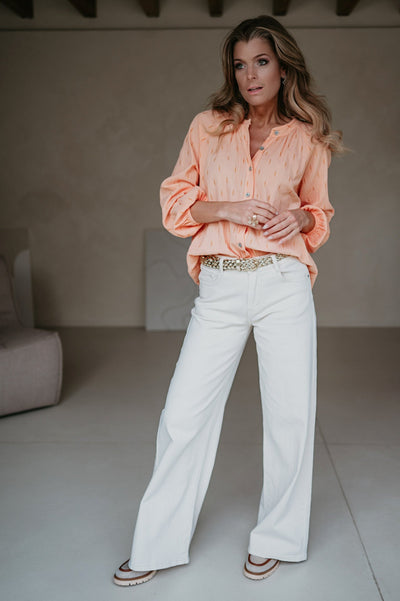 Applauso blouse I Salmon - Wild Souls by JV® - Blouses