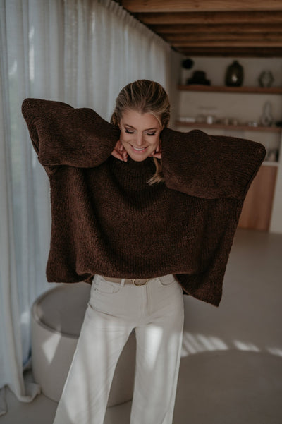 Arte knit I Chocolate Brown - Wild Souls by JV® - Knits