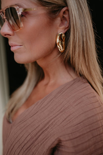 Aspro earrings I Gold - Wild Souls by JV® - Earrings