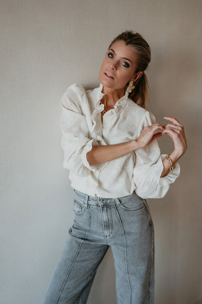 Attuale blouse I Beige - Wild Souls by JV® - Blouses