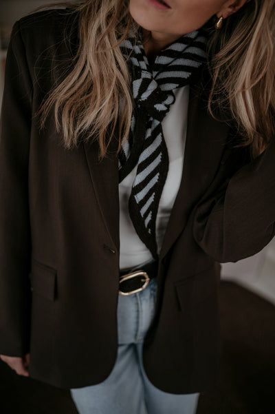 Atture scarf I Brown & Blue - Wild Souls by JV® - 