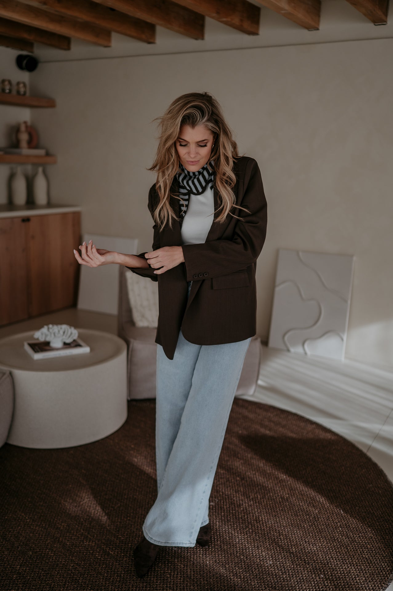 Atture scarf I Brown & Blue - Wild Souls by JV® - 