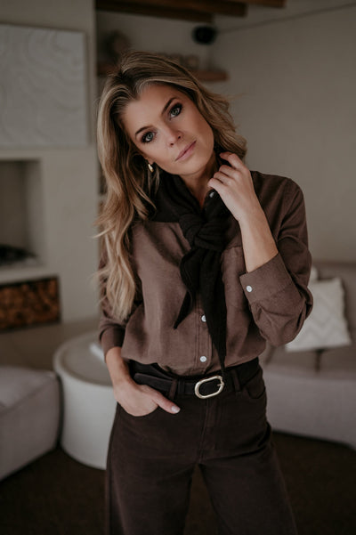 Atture scarf I Chocolate Brown - Wild Souls by JV® - 