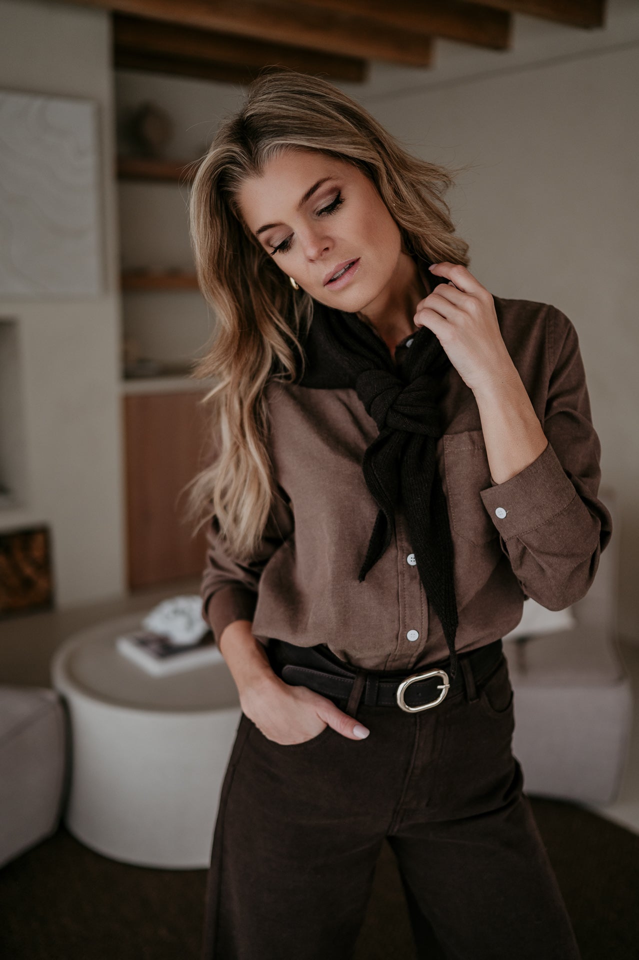 Atture scarf I Chocolate Brown - Wild Souls by JV® - 