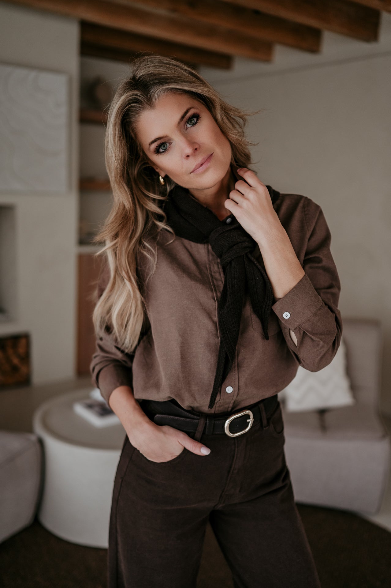 Atture scarf I Chocolate Brown - Wild Souls by JV® - 